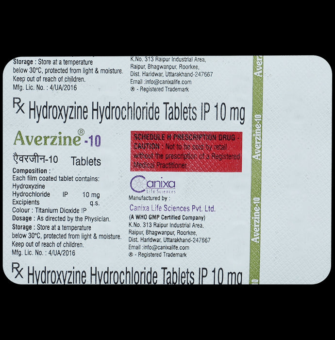 Averzine 10 Tablet