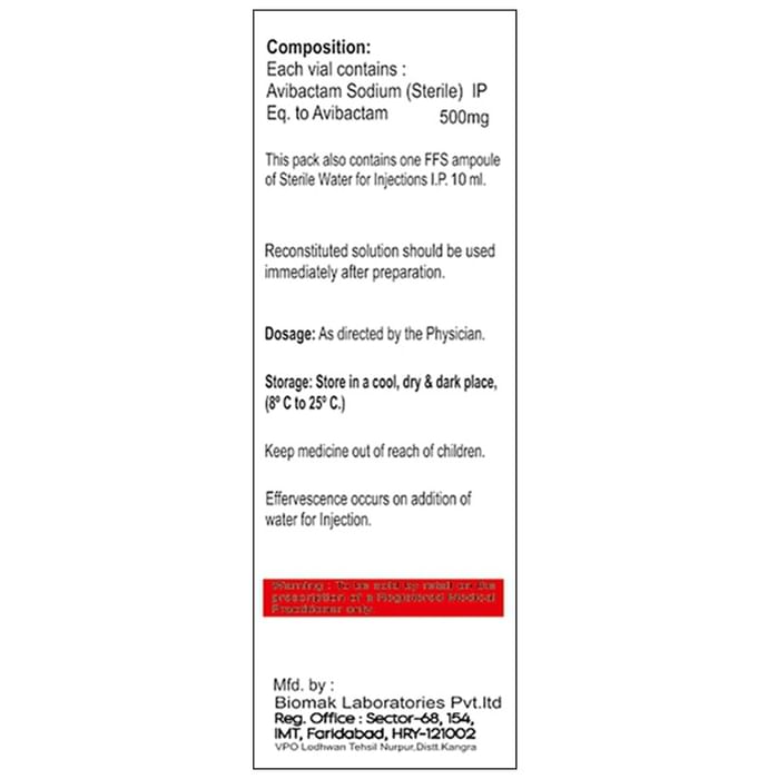Avictor 500mg Injection