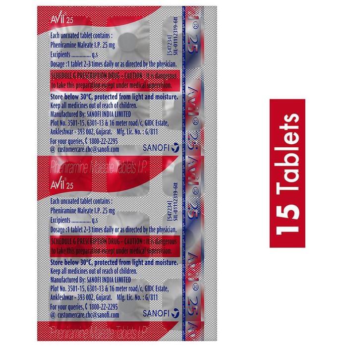 Avil 25 Tablet