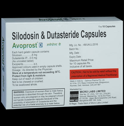 Avoprost D 8mg/0.5mg Capsule