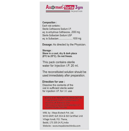 Axomet-Forte 3gm Injection