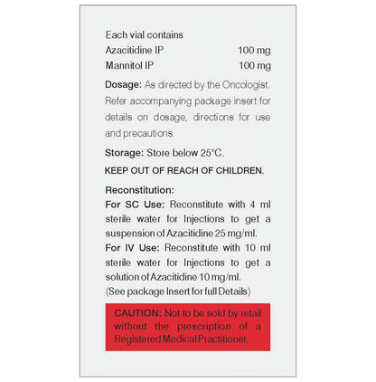 Azacite 100mg Injection