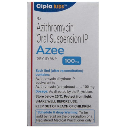 Azee 100mg Dry Syrup Peppermint