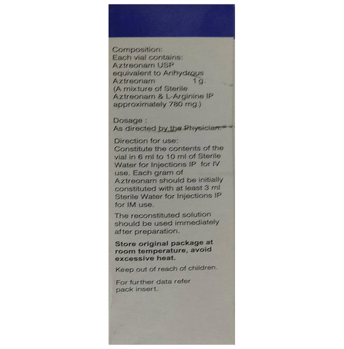 Azenam 1gm Injection