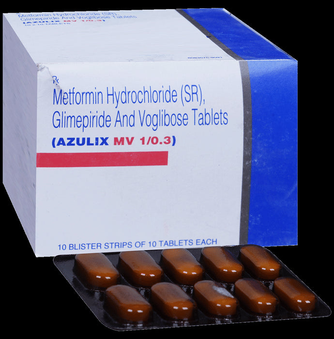 Azulix MV 1mg/500mg/0.3mg Tablet SR - Classic Derma