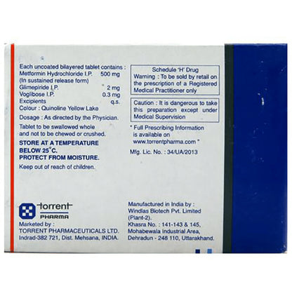 Azulix MV 2mg/500mg/0.3mg Tablet SR