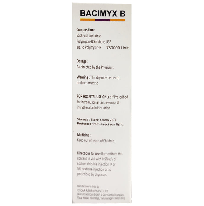 Bacimyx B 750000units Injection