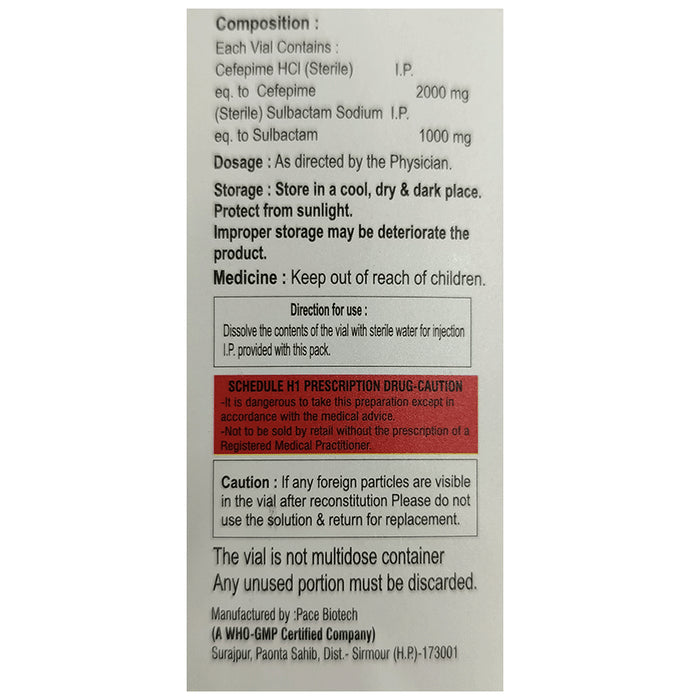 Bactipime 3GM Injection
