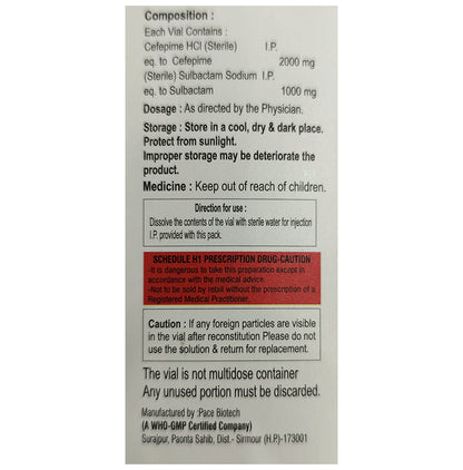 Bactipime 3GM Injection