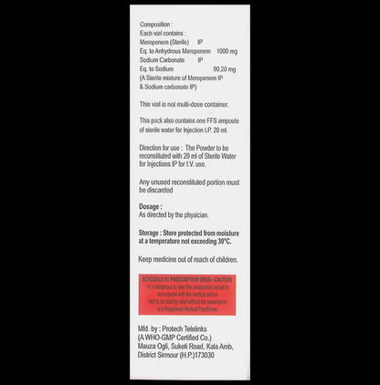 Bactocyte 1g Injection