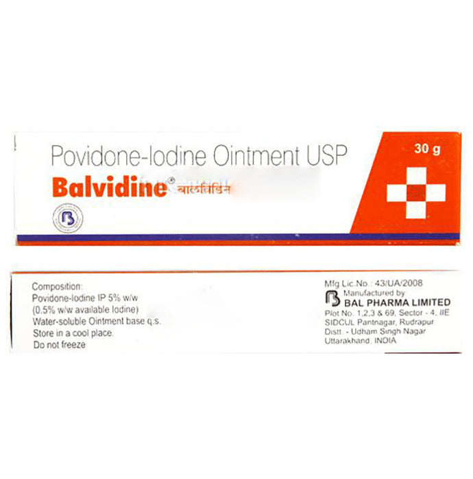 Balvidine 5% Ointment - Classic Derma