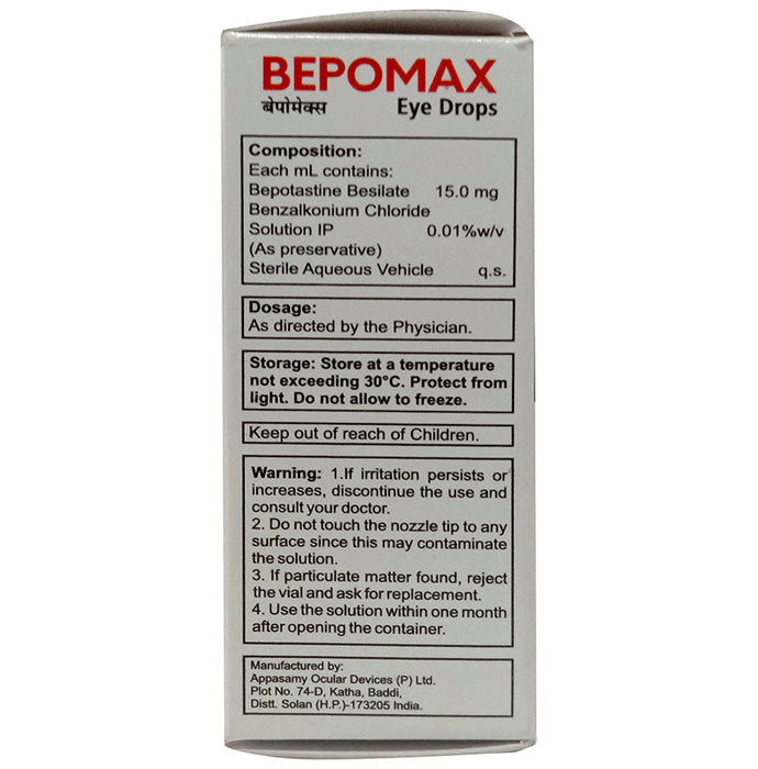 Bepomax 1.5% Eye Drop