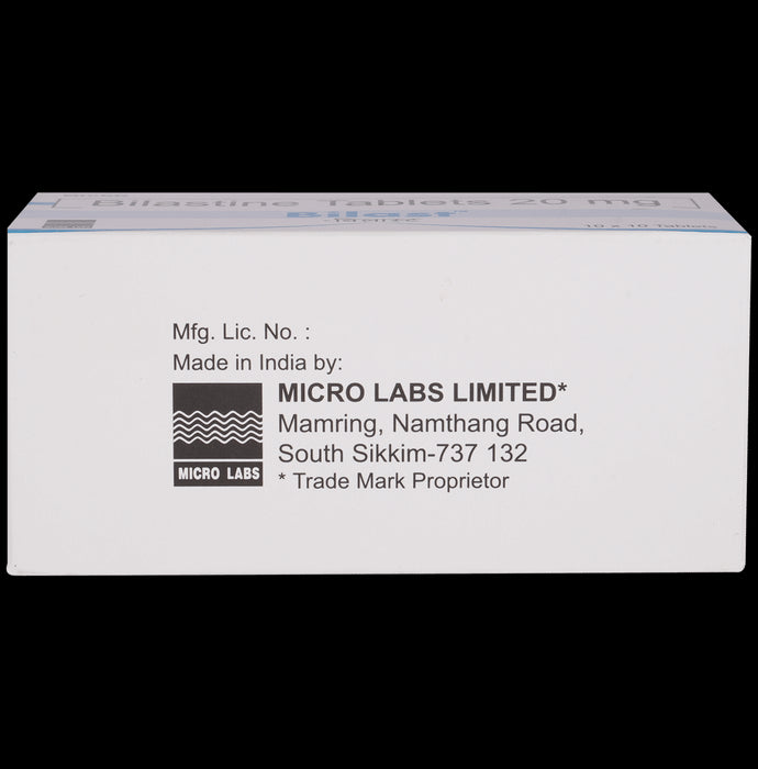 Bilast 20mg Tablet