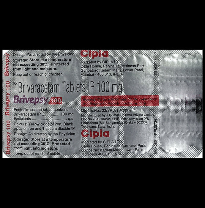 Brivepsy 100mg Tablet - Classic Derma