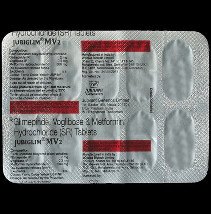 Jubiglim MV 2 Tablet SR
