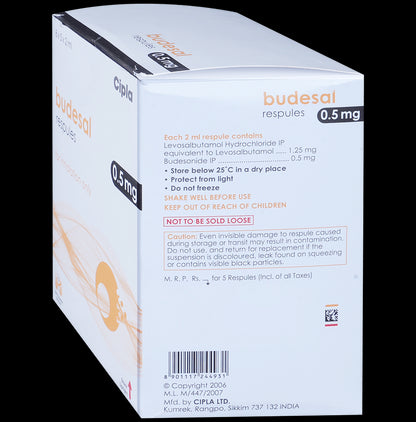 Budesal 0.5mg Respules 2ml