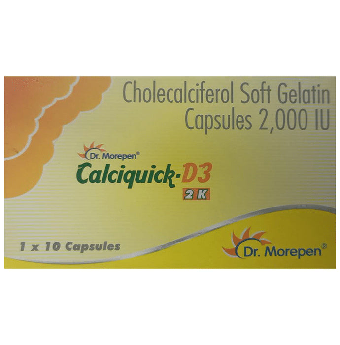 Calciquick-D3 2 K Soft Gelatin Capsule - Classic Derma
