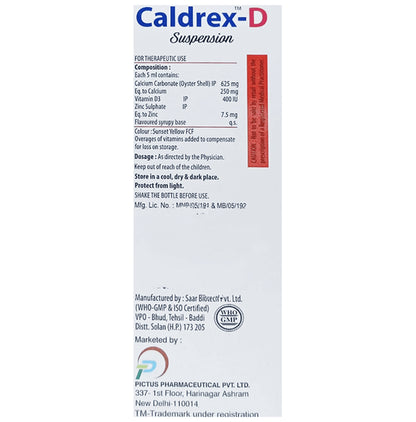 Caldrex-D Oral Suspension