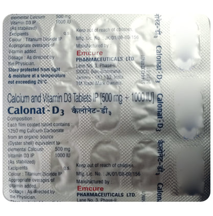 Calonat-D3 Tablet - Classic Derma