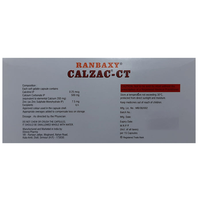 Calzac-CT Soft Gelatin Capsule