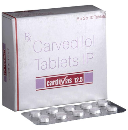 Cardivas 12.5 Tablet - Classic Derma