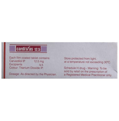 Cardivas 12.5 Tablet