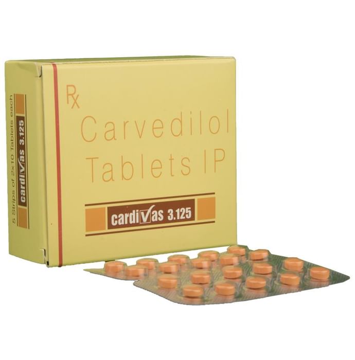 Cardivas 3.125 Tablet - Classic Derma