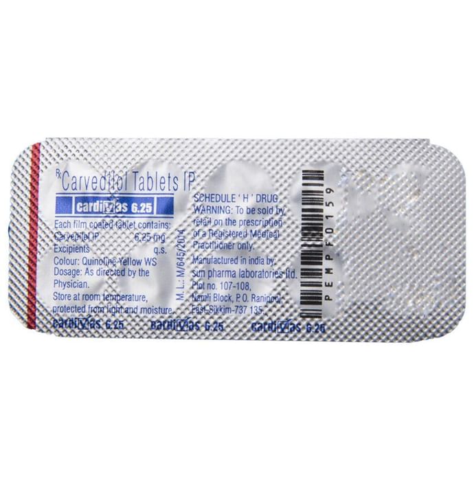 Cardivas 6.25 Tablet