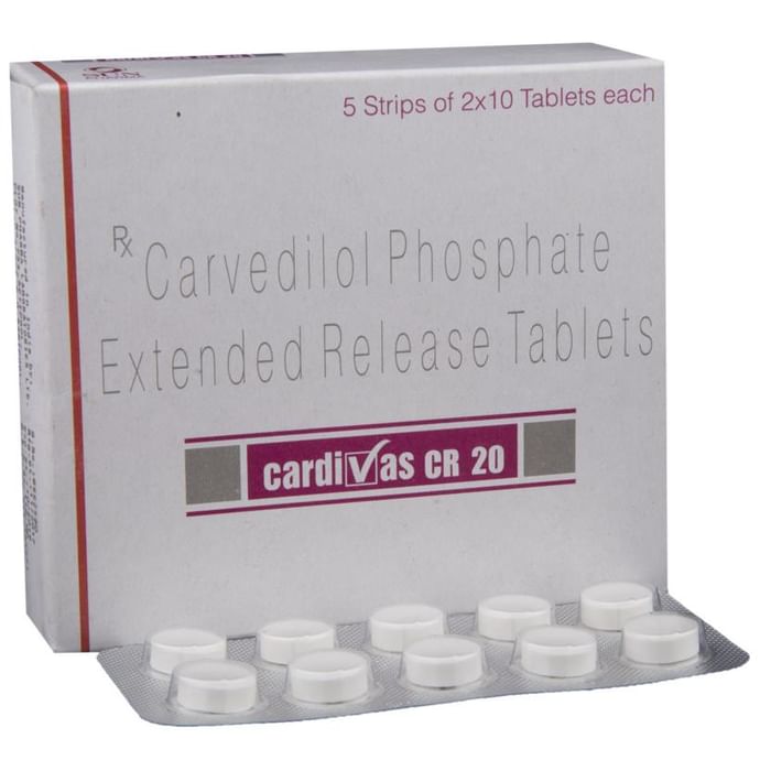 Cardivas CR 20 Tablet - Classic Derma