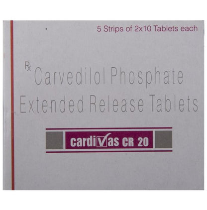 Cardivas CR 20 Tablet