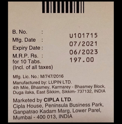 Carloc I 6.25 Tablet