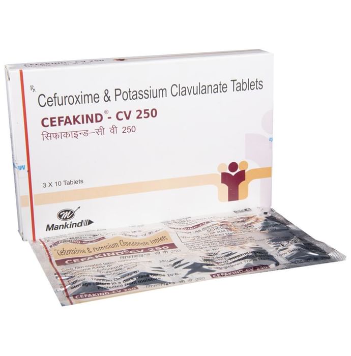 Cefakind-CV 250 Tablet - Classic Derma