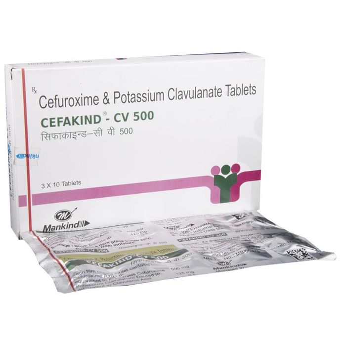 Cefakind-CV 500 Tablet - Classic Derma