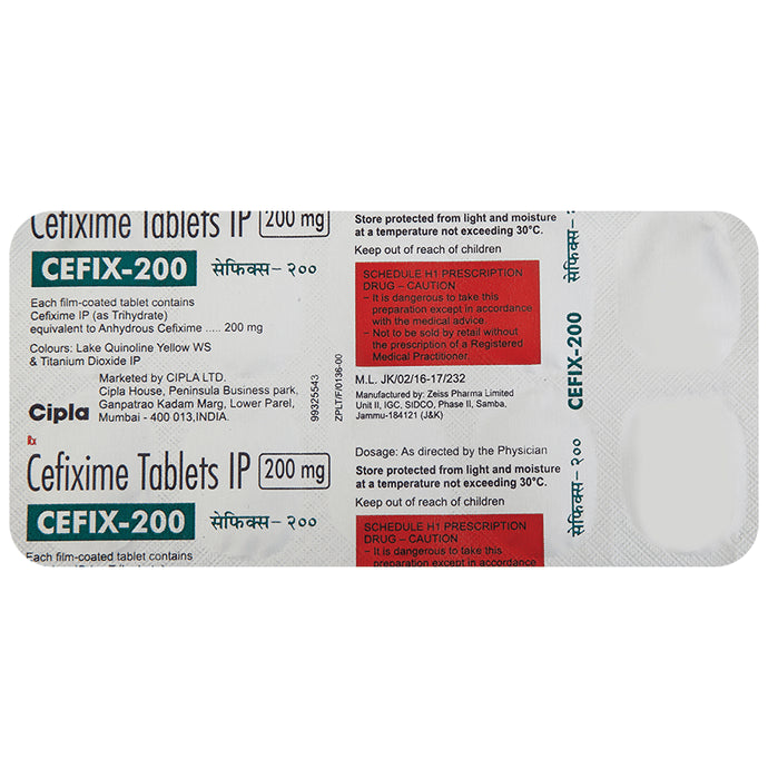 Cefix 200 Tablet