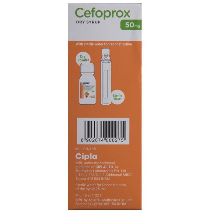 Cefoprox 50mg Dry Syrup