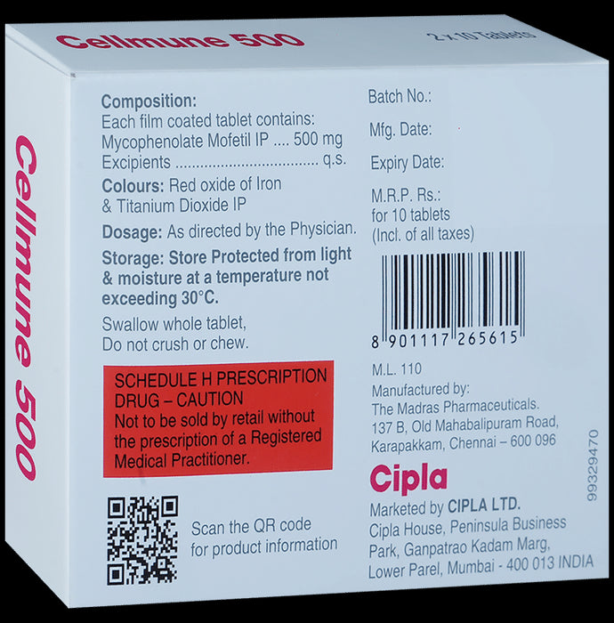 Cellmune 500mg Tablet
