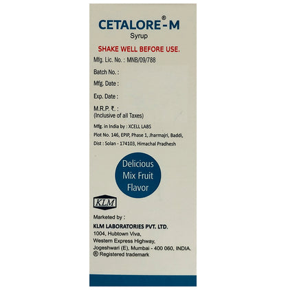 Cetalore-M Syrup Delicious Mixed Fruit