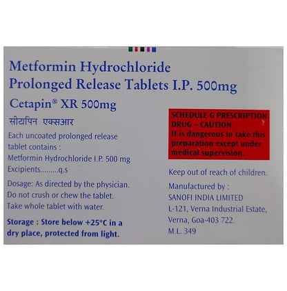 Cetapin XR 500mg Tablet