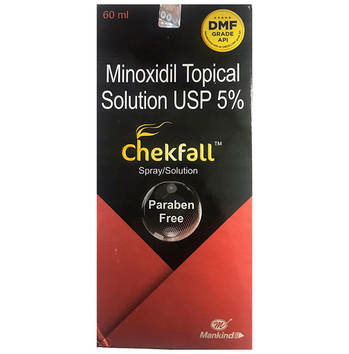 Chekfall 5% Topical Solution Paraben Free - Classic Derma