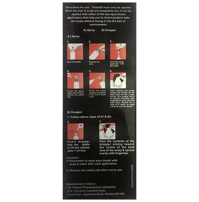 Chekfall 5% Topical Solution Paraben Free