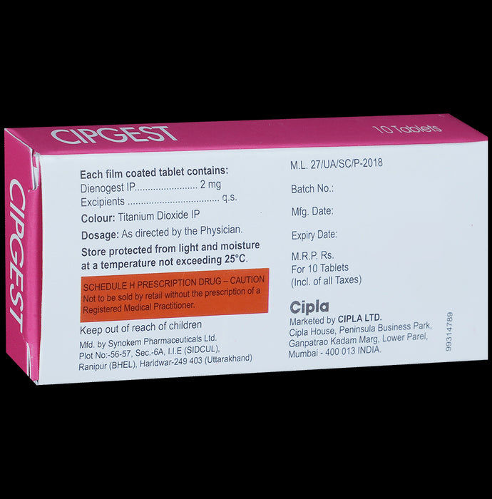 Cipgest 2mg Tablet
