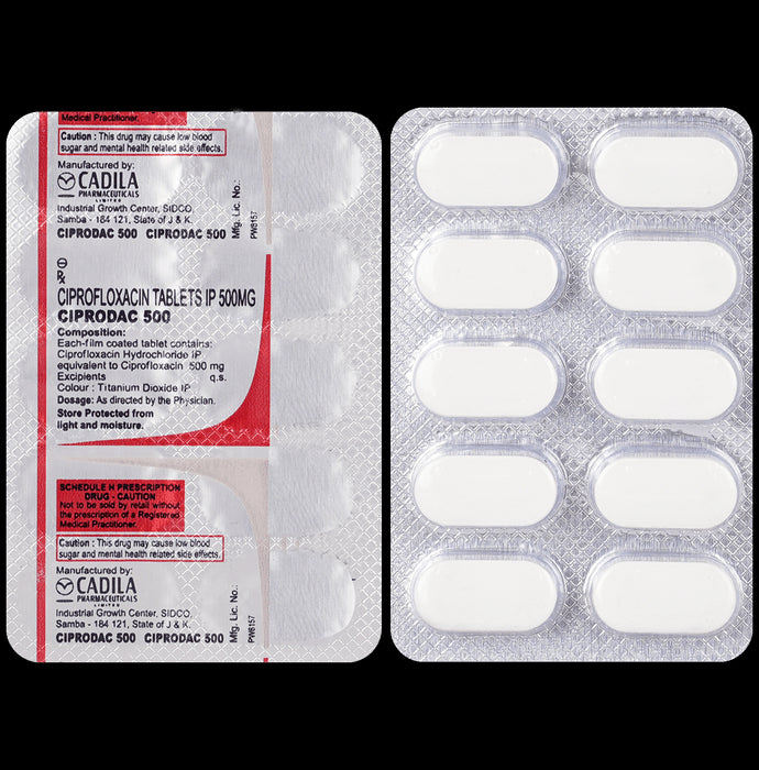 Ciprodac 500 Tablet - Classic Derma