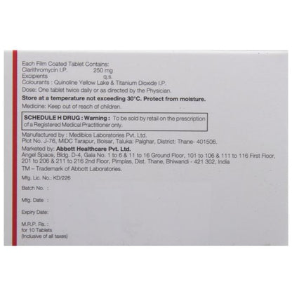 Claribid 250 Tablet