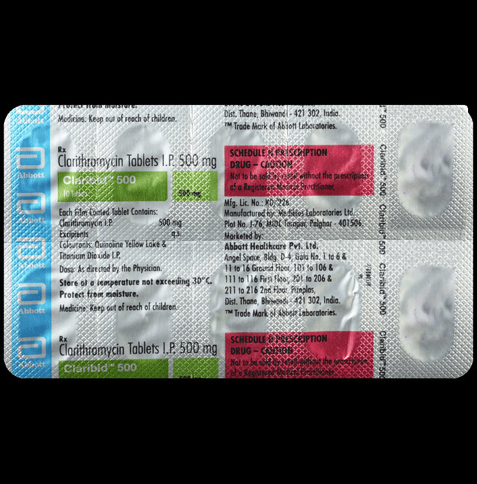 Claribid 500 Tablet