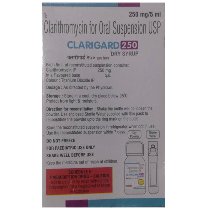 Clarigard 250mg Dry Syrup Banana