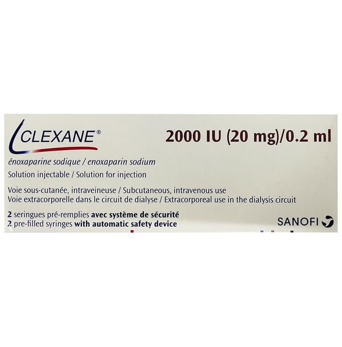 Clexane 20mg Injection (0.2ml Each) - Classic Derma