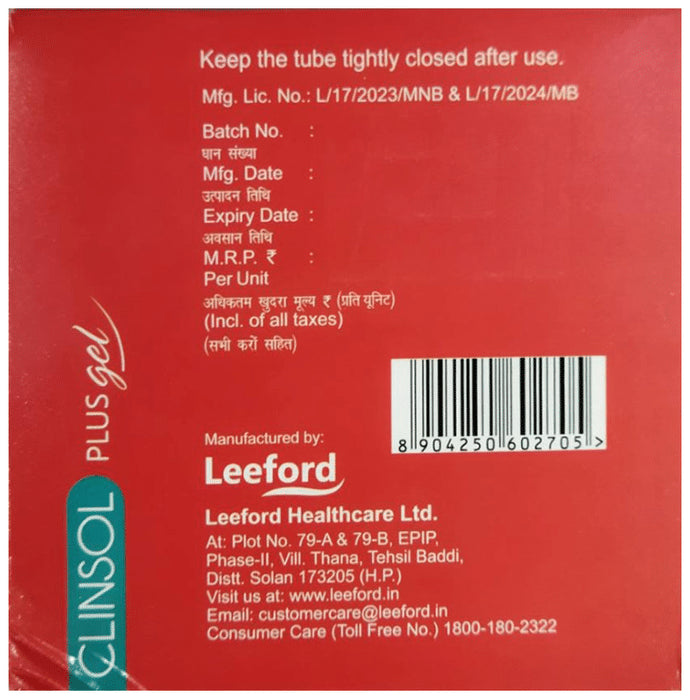 Clinsol Plus Gel
