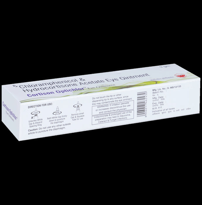 Cortison Optichlor Eye Ointment