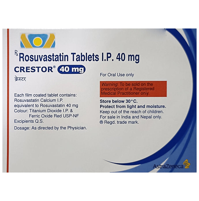 Crestor 40mg Tablet - Classic Derma