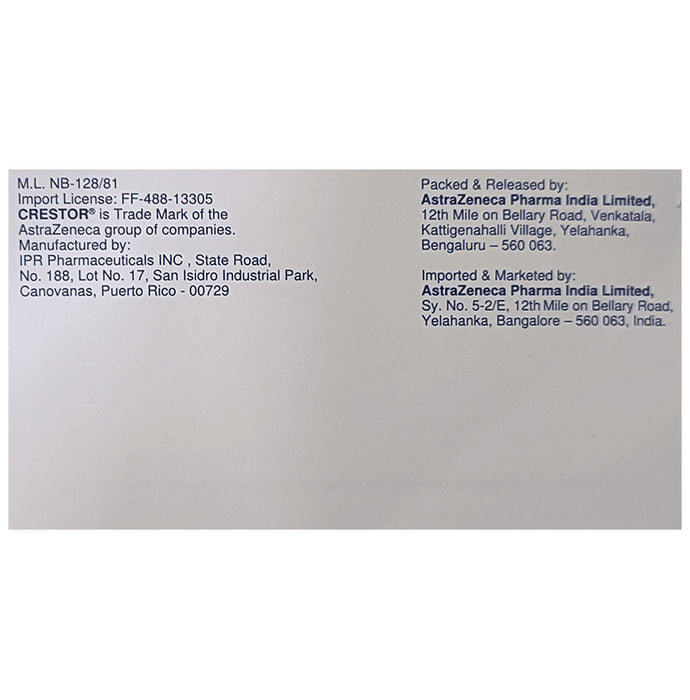 Crestor 40mg Tablet